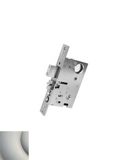 Baldwin G6355.LRLS Left Hand Reverse Bevel Door Lever Strength Privacy Bedroom or Bathroom Mortise Lock