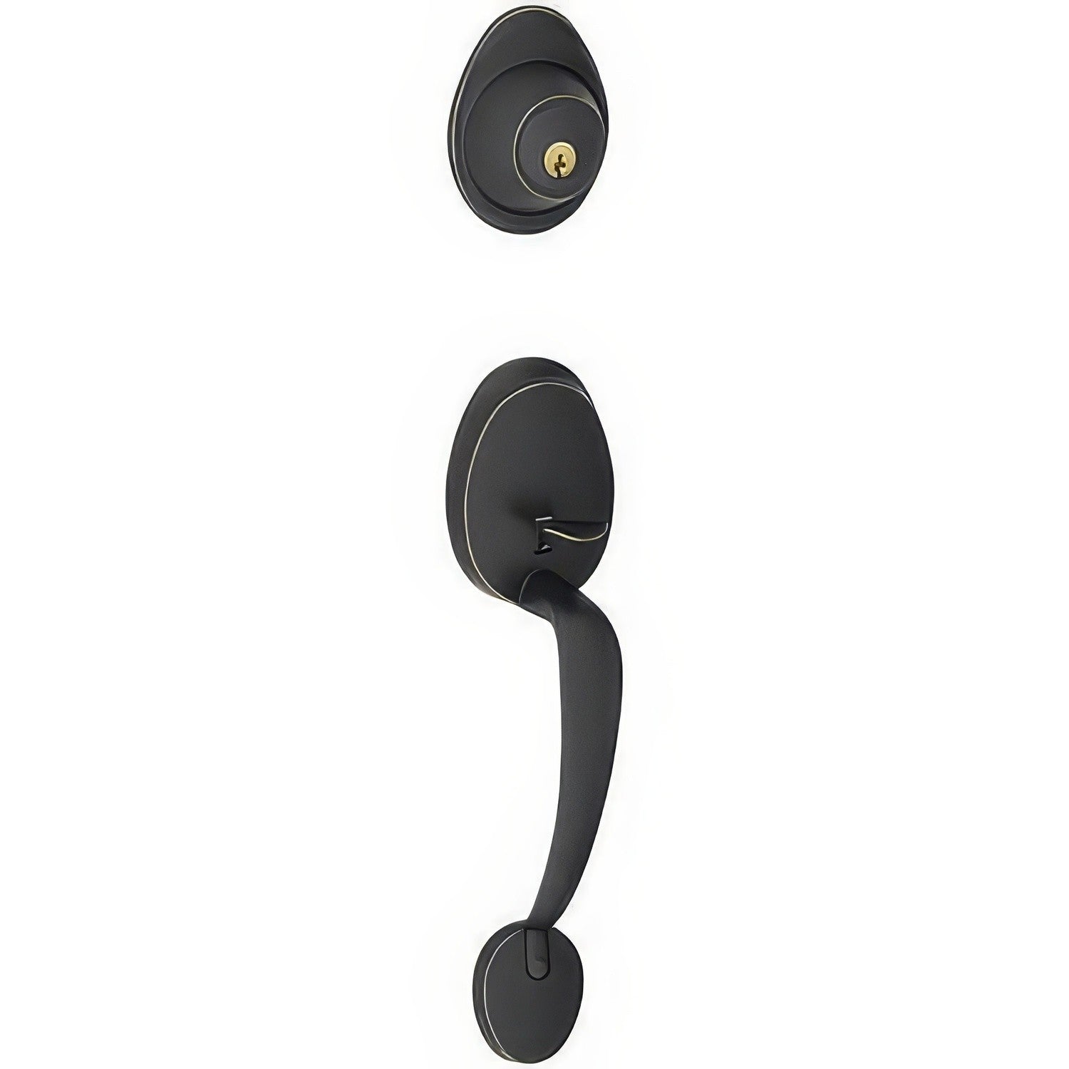 Dexter by Schlage JH58BAR Single Cylinder Keyed Entry Handleset.