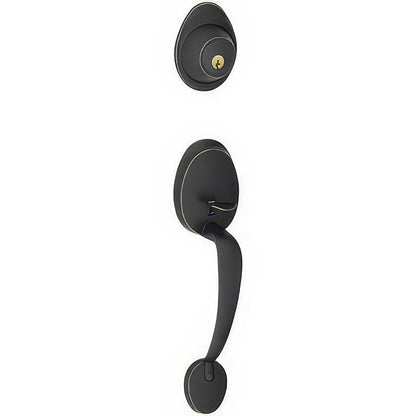Dexter by Schlage JH58BAR Single Cylinder Keyed Entry Handleset.