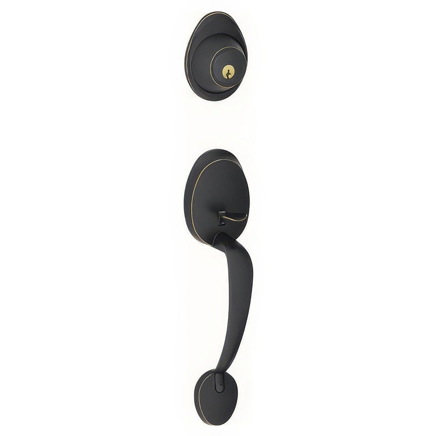 Dexter by Schlage JH58BAR Single Cylinder Keyed Entry Handleset.