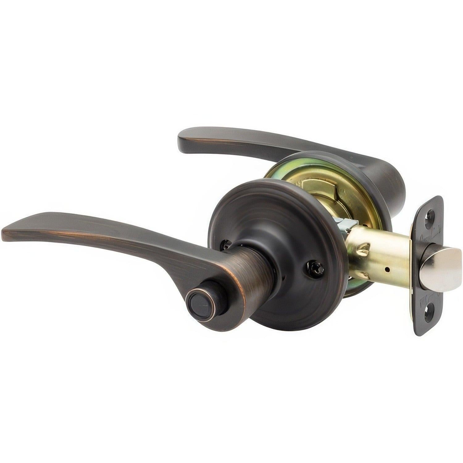 Copper Creek KL2231 Kash Privacy Door Lever Set with Push Button