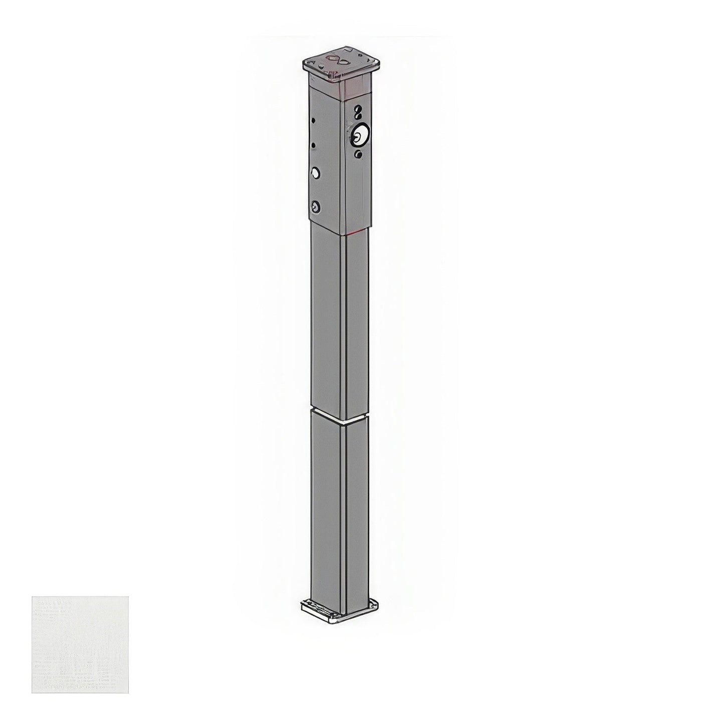 Von Duprin KR4954288 8 Foot 6 Inch Key Removable Steel Mullion