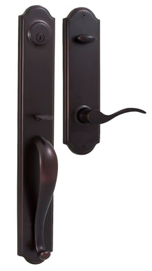 Weslock L6641-U-SL2D Philbrook Single Cylinder Handleset with Bordeau Left Hand Door Lever