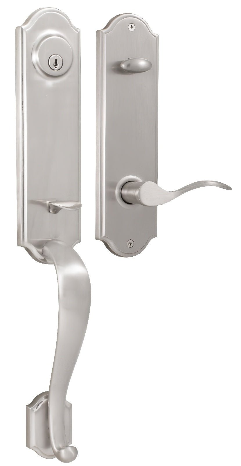 Weslock L6655-U-0020 Mansion Dummy Handleset with Bordeau Left Hand Door Lever.