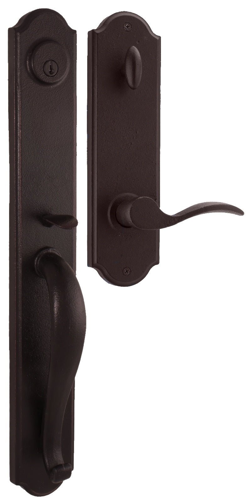 Weslock L7680-H-SL2D Wiltshire Single Cylinder Handleset with Carlow Left Hand Door Lever.
