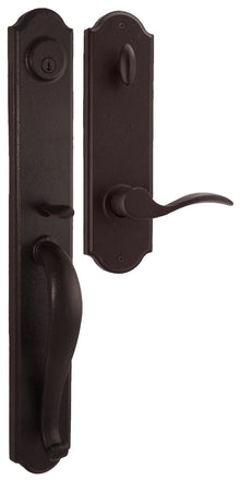 Weslock L7680-H-SL2D Wiltshire Single Cylinder Handleset with Carlow Left Hand Door Lever