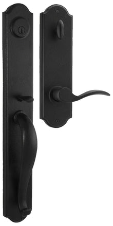 Weslock L7680-H-SL2D Wiltshire Single Cylinder Handleset with Carlow Left Hand Door Lever.