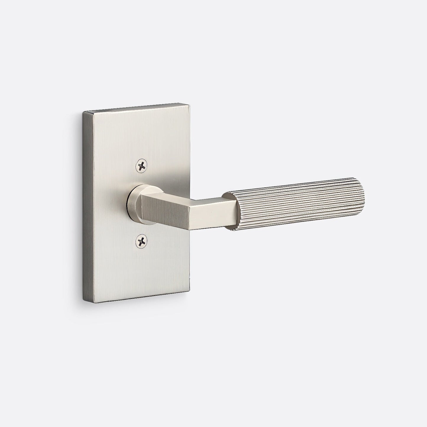 Sure-Loc LV100-GRIP-SKN Straight Knurled Grip Dummy Door Lever with Levanto Rosette.