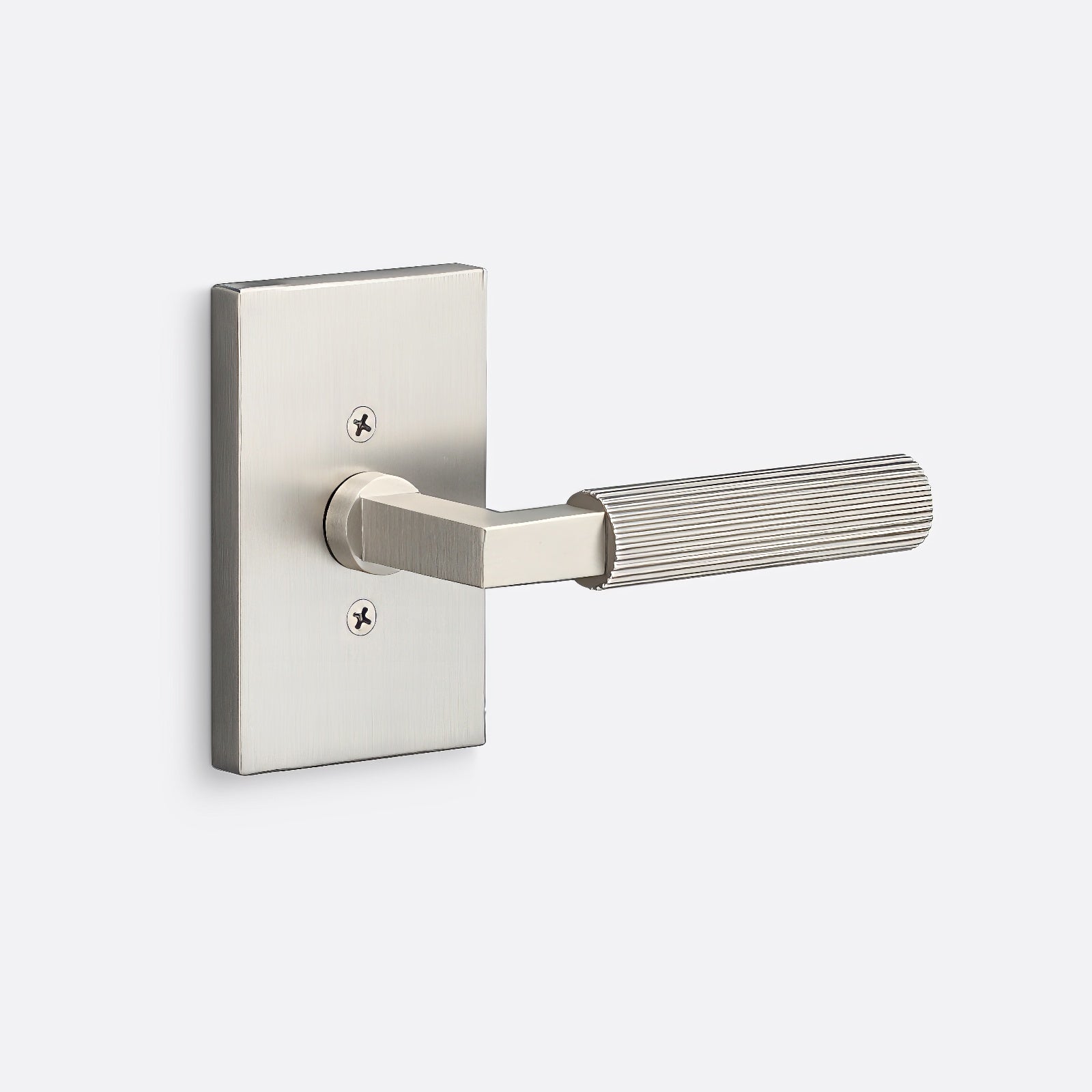 Sure-Loc LV100-GRIP-SKN Straight Knurled Grip Dummy Door Lever with Levanto Rosette
