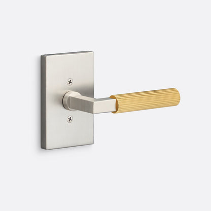 Sure-Loc LV100-GRIP-SKN Straight Knurled Grip Dummy Door Lever with Levanto Rosette