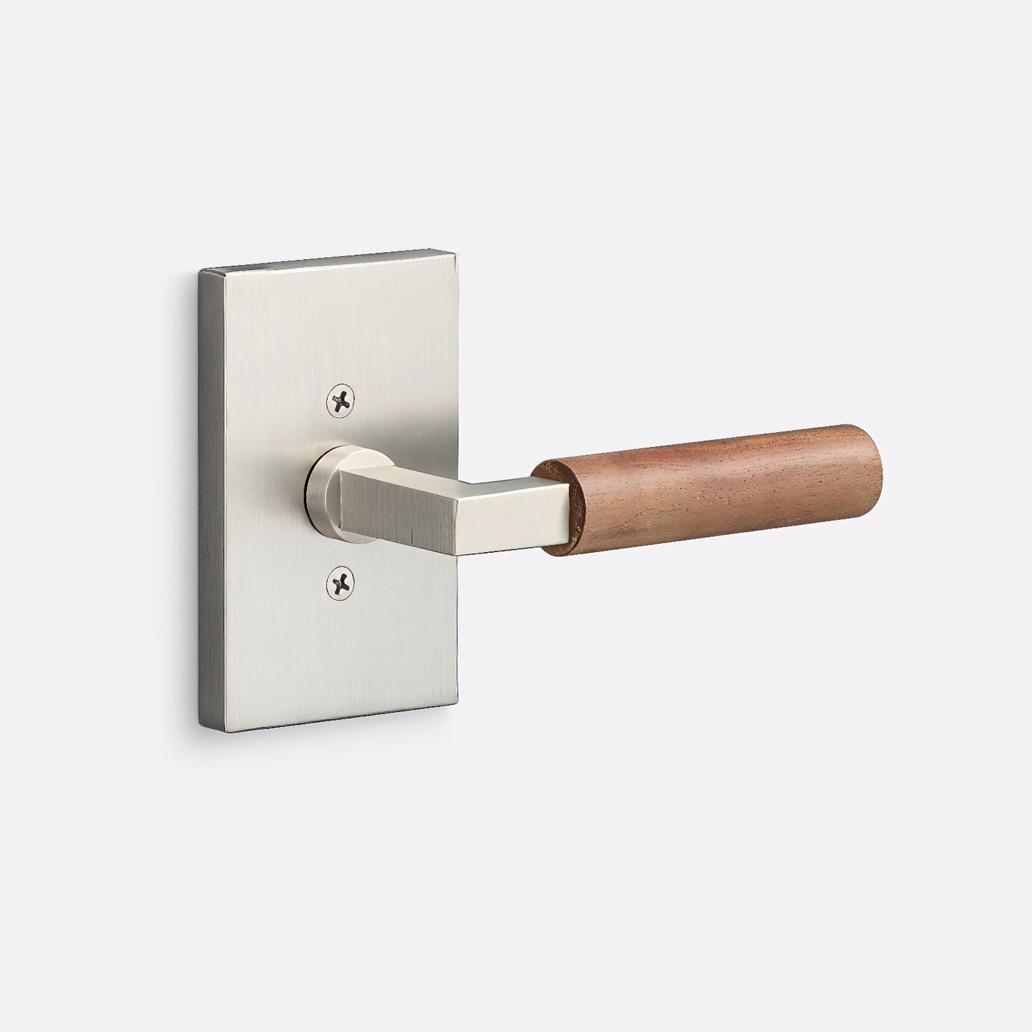 Sure-Loc LV100-GRIP-WN Walnut Grip Dummy Door Lever with Levanto Rosette