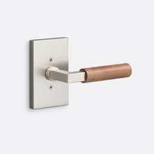 Sure-Loc LV100-GRIP-WN Walnut Grip Dummy Door Lever with Levanto Rosette