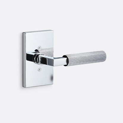 Sure-Loc LV100-GRIP-SKN Straight Knurled Grip Dummy Door Lever with Levanto Rosette.