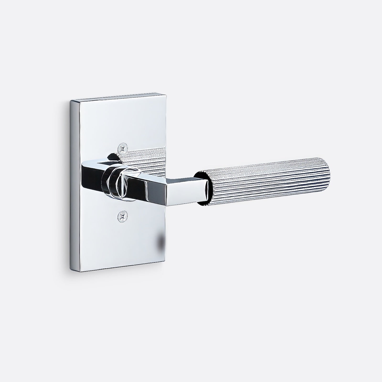 Sure-Loc LV100-GRIP-SKN Straight Knurled Grip Dummy Door Lever with Levanto Rosette
