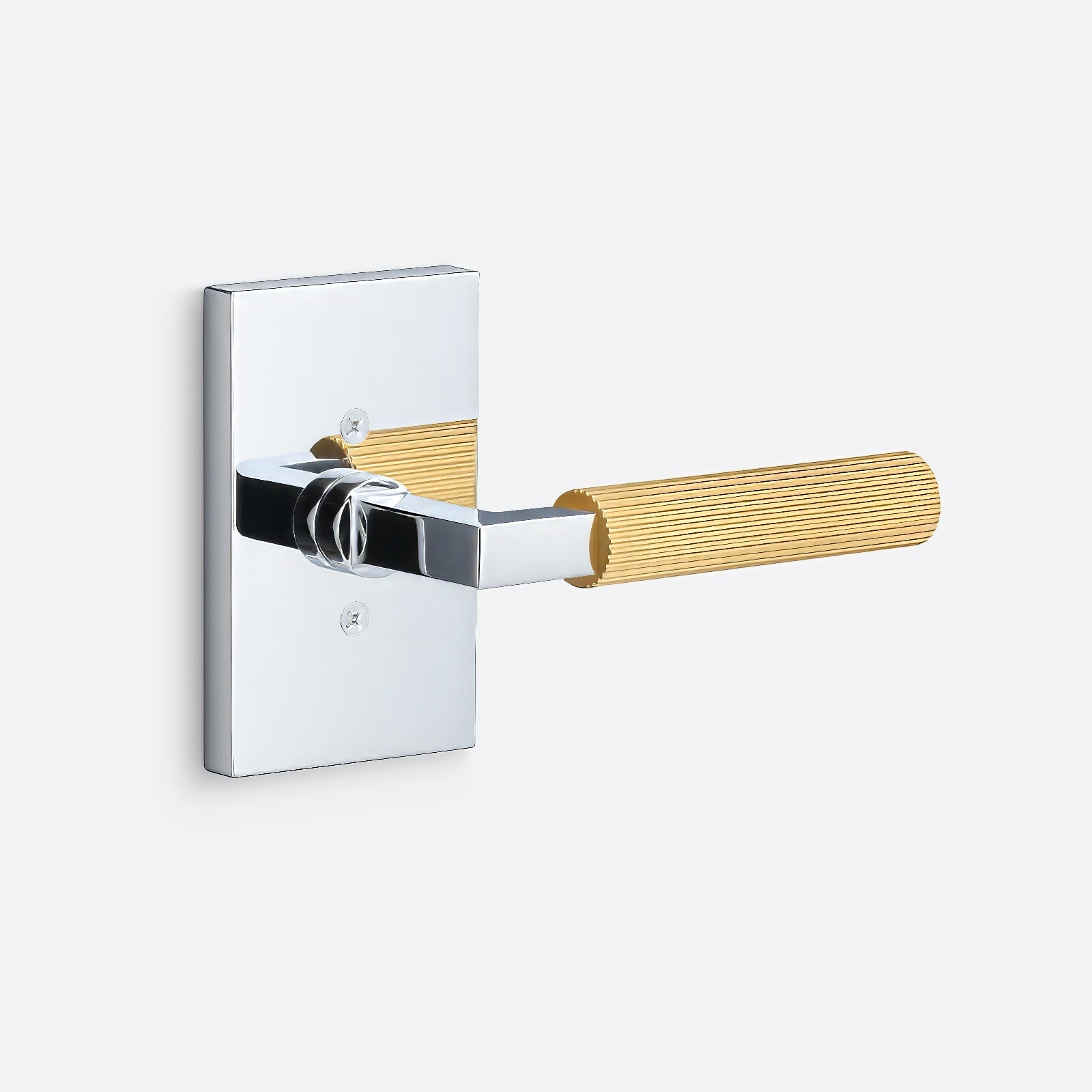 Sure-Loc LV100-GRIP-SKN Straight Knurled Grip Dummy Door Lever with Levanto Rosette