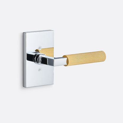 Sure-Loc LV100-GRIP-SKN Straight Knurled Grip Dummy Door Lever with Levanto Rosette