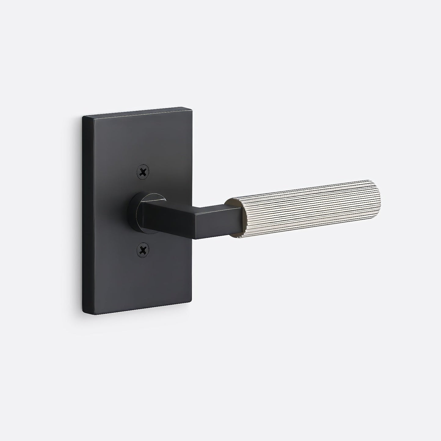 Sure-Loc LV100-GRIP-SKN Straight Knurled Grip Dummy Door Lever with Levanto Rosette