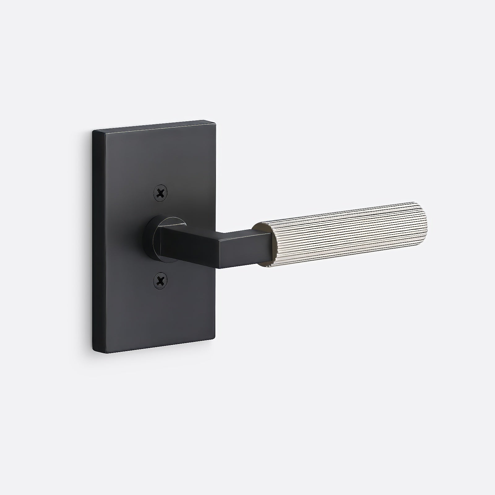 Sure-Loc LV100-GRIP-SKN Straight Knurled Grip Dummy Door Lever with Levanto Rosette
