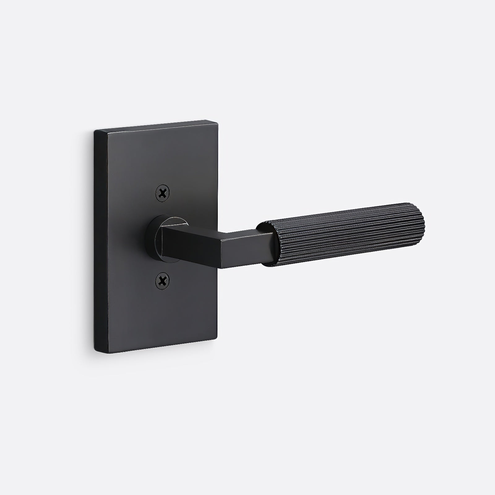 Sure-Loc LV100-GRIP-SKN Straight Knurled Grip Dummy Door Lever with Levanto Rosette