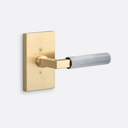 Sure-Loc LV100-GRIP-SKN Straight Knurled Grip Dummy Door Lever with Levanto Rosette
