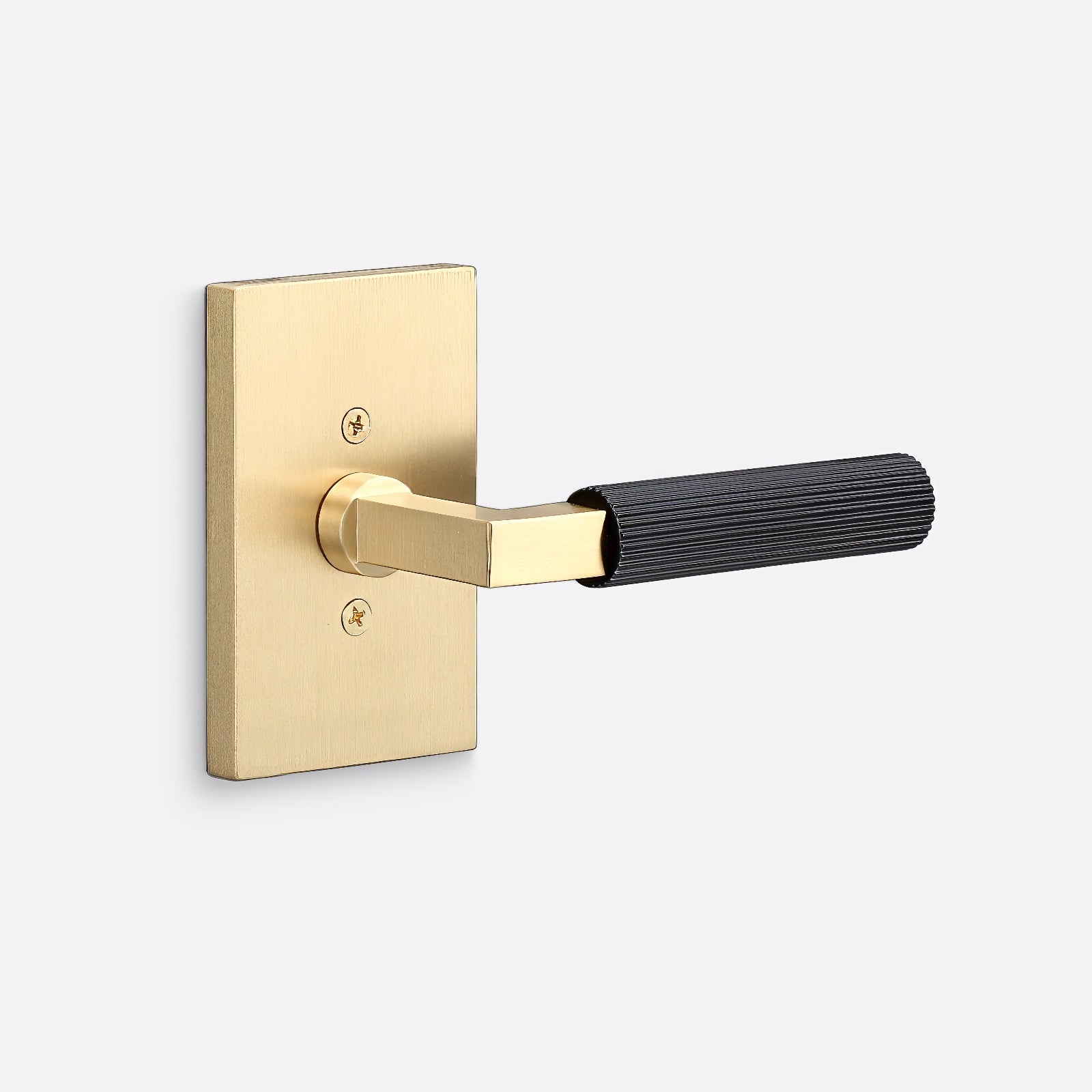 Sure-Loc LV100-GRIP-SKN Straight Knurled Grip Dummy Door Lever with Levanto Rosette