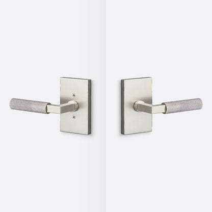 Sure-Loc LV101-GRIP-KN Knurled Grip Passage Door Lever with Levanto Rosette.