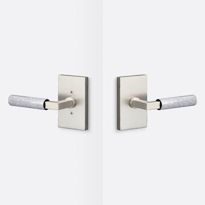 Sure-Loc LV101-GRIP-KN Knurled Grip Passage Door Lever with Levanto Rosette.
