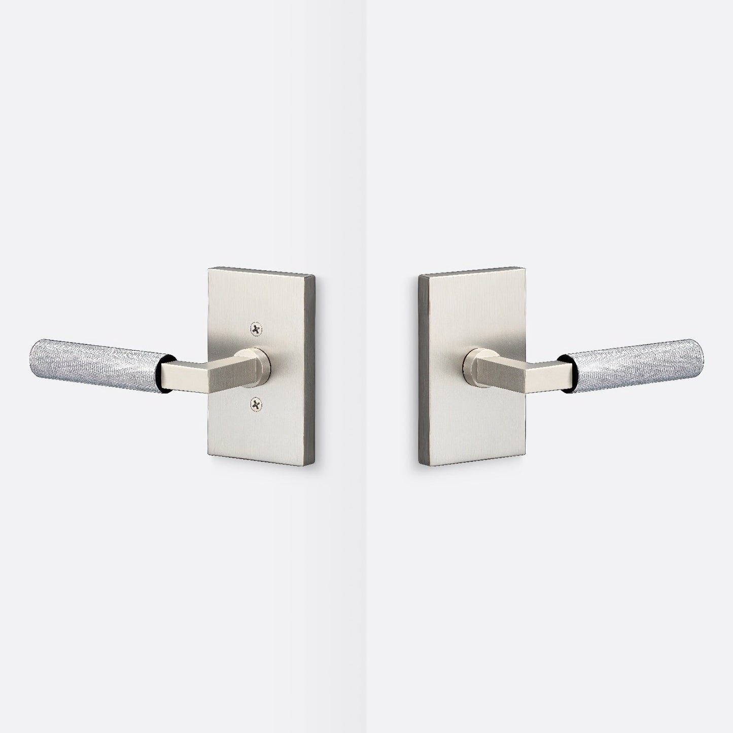 Sure-Loc LV101-GRIP-KN Knurled Grip Passage Door Lever with Levanto Rosette