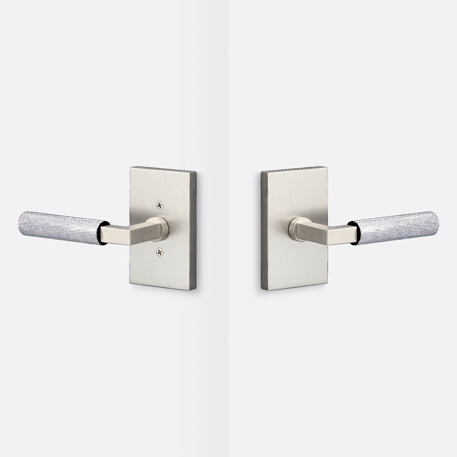 Sure-Loc LV101-GRIP-KN Knurled Grip Passage Door Lever with Levanto Rosette