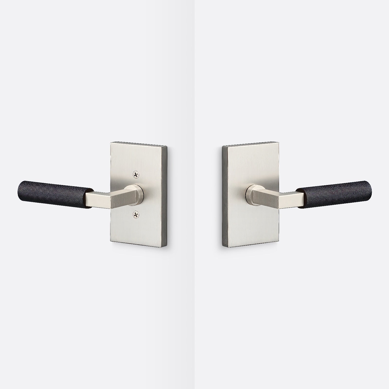 Sure-Loc LV101-GRIP-KN Knurled Grip Passage Door Lever with Levanto Rosette