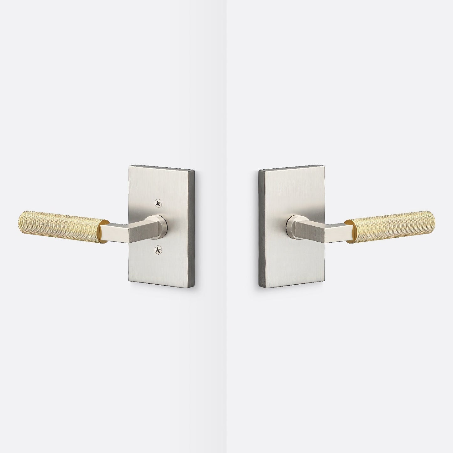 Sure-Loc LV101-GRIP-KN Knurled Grip Passage Door Lever with Levanto Rosette.