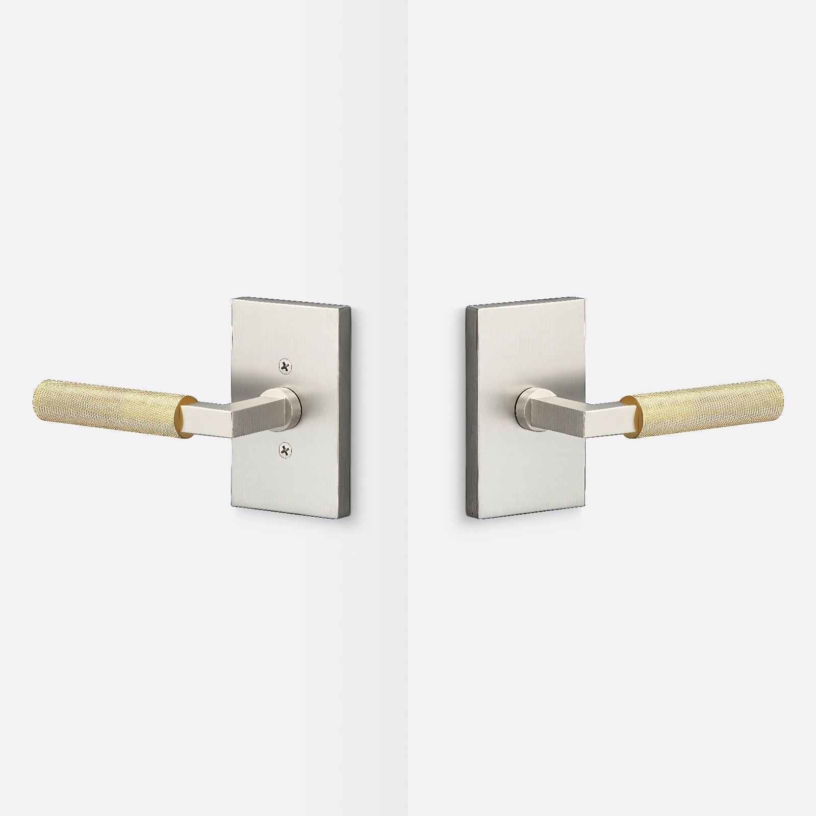 Sure-Loc LV101-GRIP-KN Knurled Grip Passage Door Lever with Levanto Rosette.