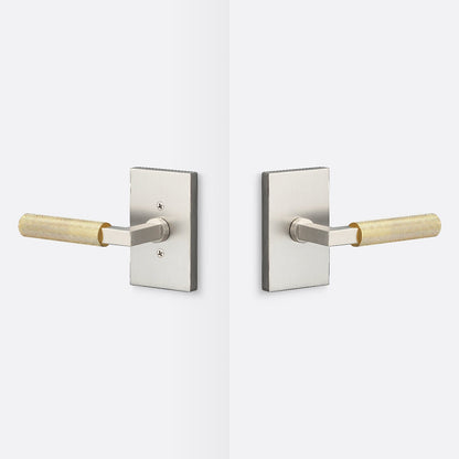 Sure-Loc LV101-GRIP-KN Knurled Grip Passage Door Lever with Levanto Rosette