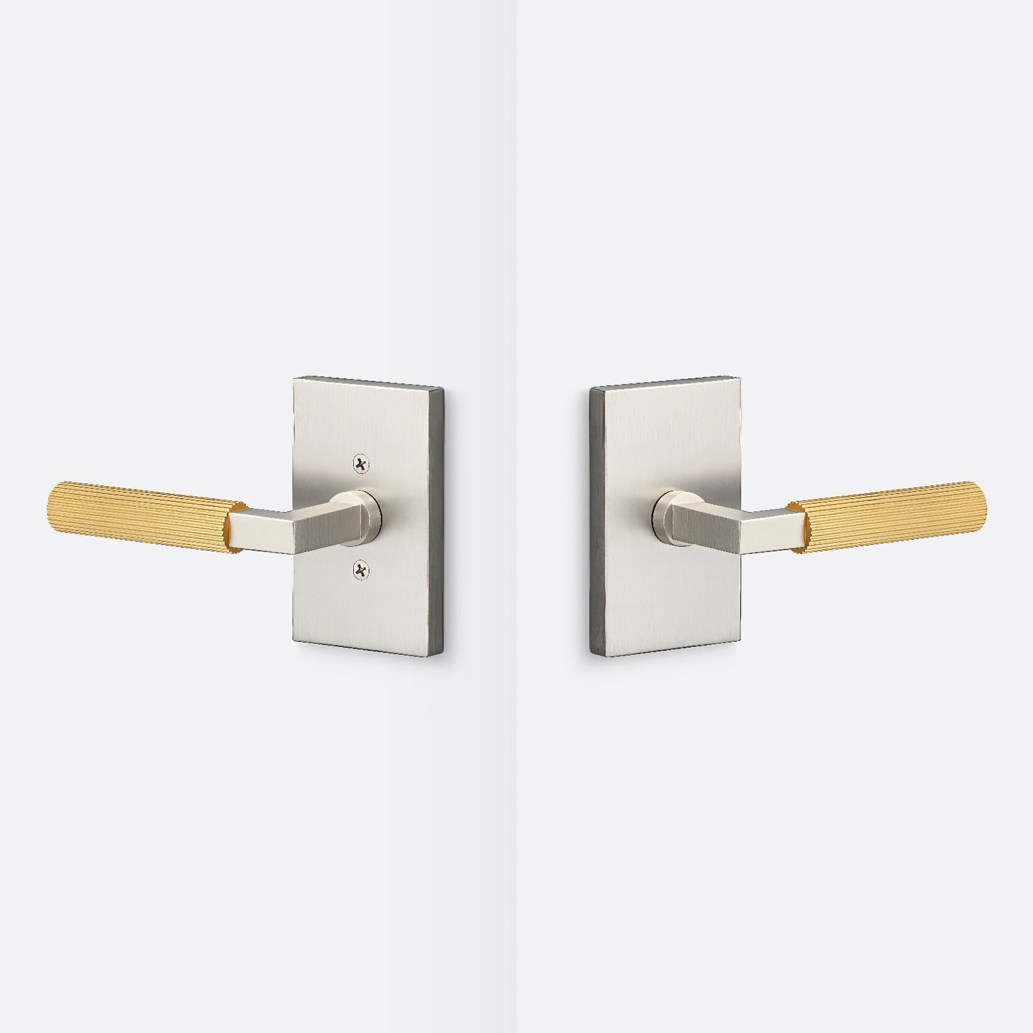 Sure-Loc LV101-GRIP-SKN Straight Knurled Grip Passage Door Lever with Levanto Rosette