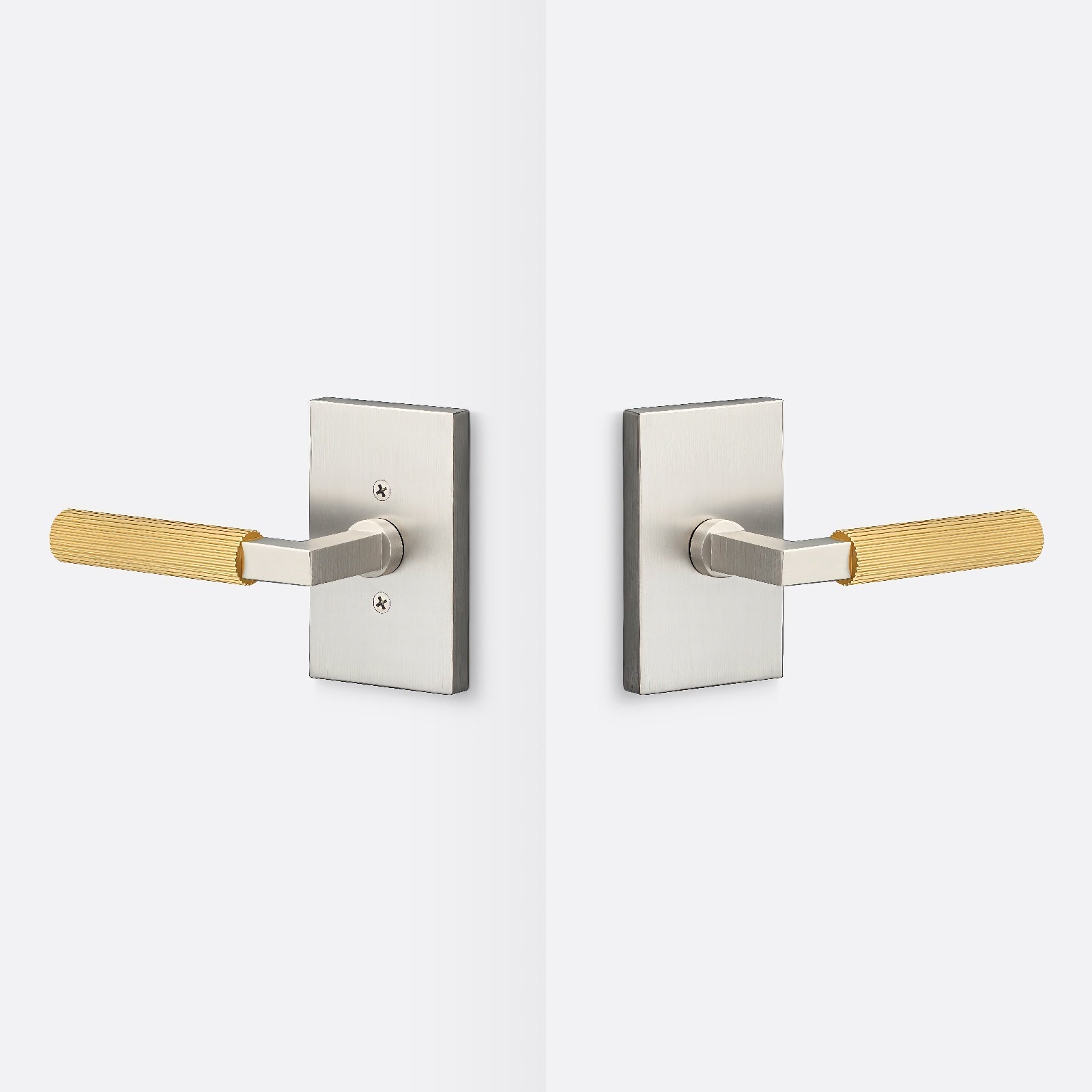 Sure-Loc LV101-GRIP-SKN Straight Knurled Grip Passage Door Lever with Levanto Rosette