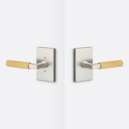 Sure-Loc LV101-GRIP-SKN Straight Knurled Grip Passage Door Lever with Levanto Rosette