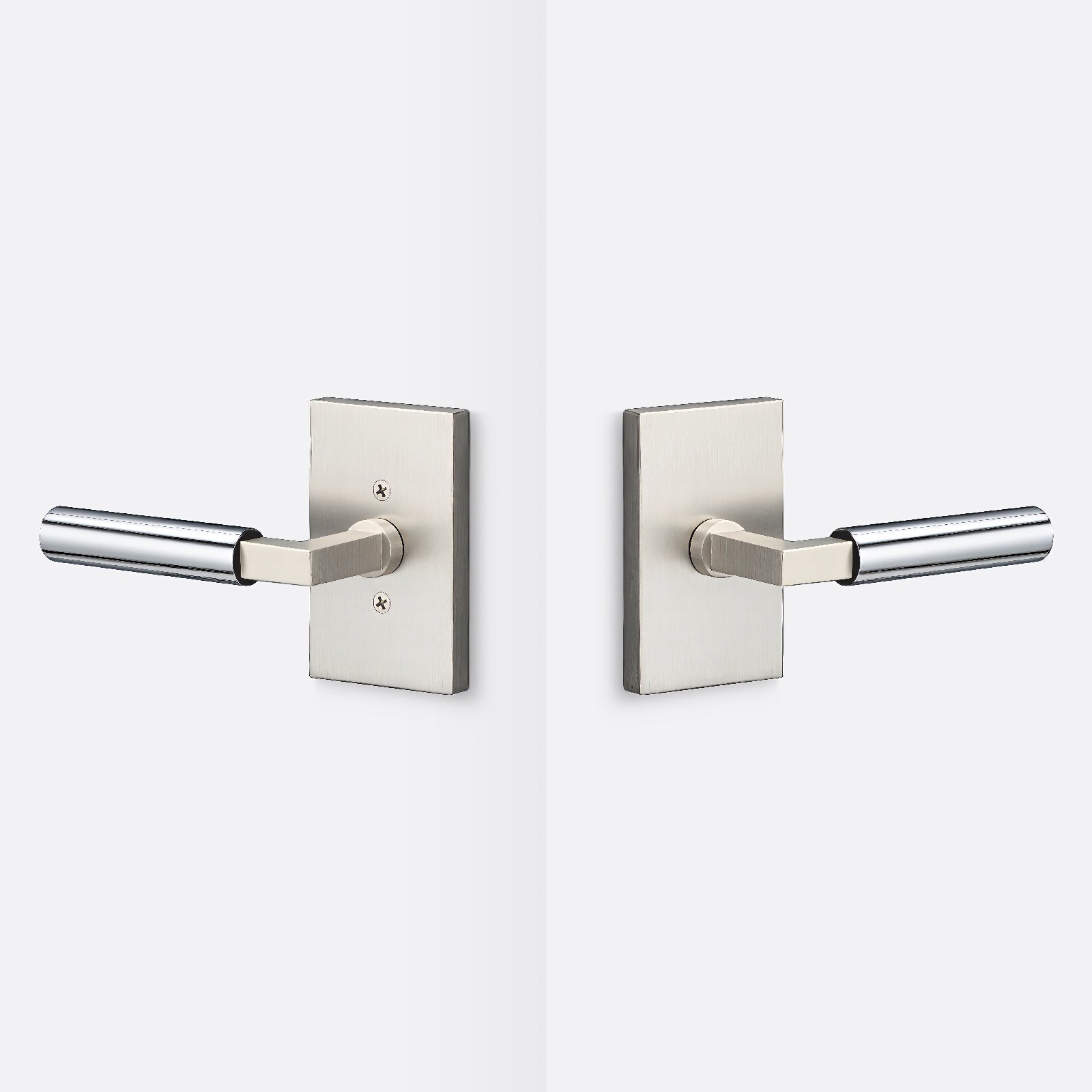 Sure-Loc LV101-GRIP-SM Smooth Grip Passage Door Lever with Levanto Rosette