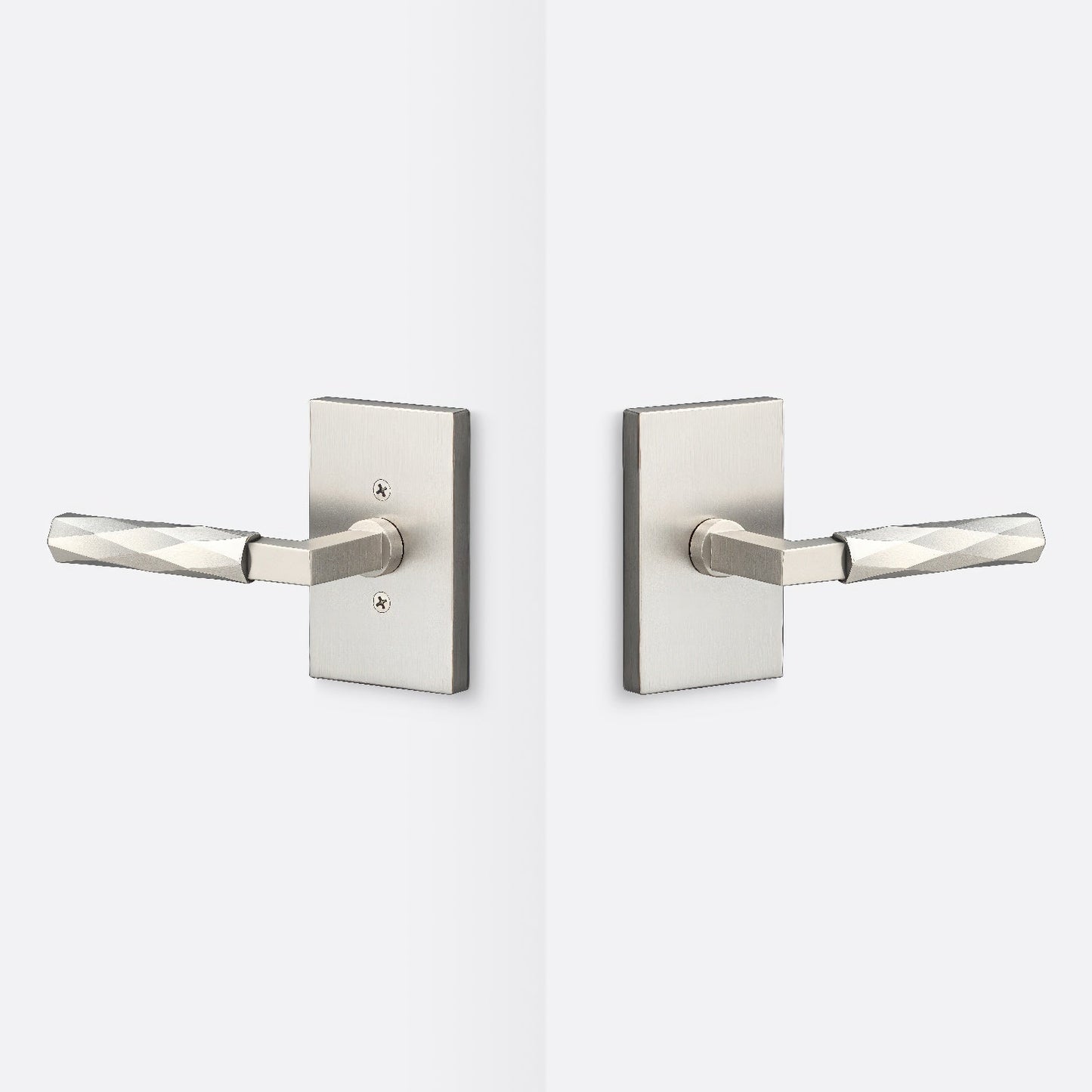 Sure-Loc LV101-GRIP-VT Vertex Grip Passage Door Lever with Levanto Rosette.