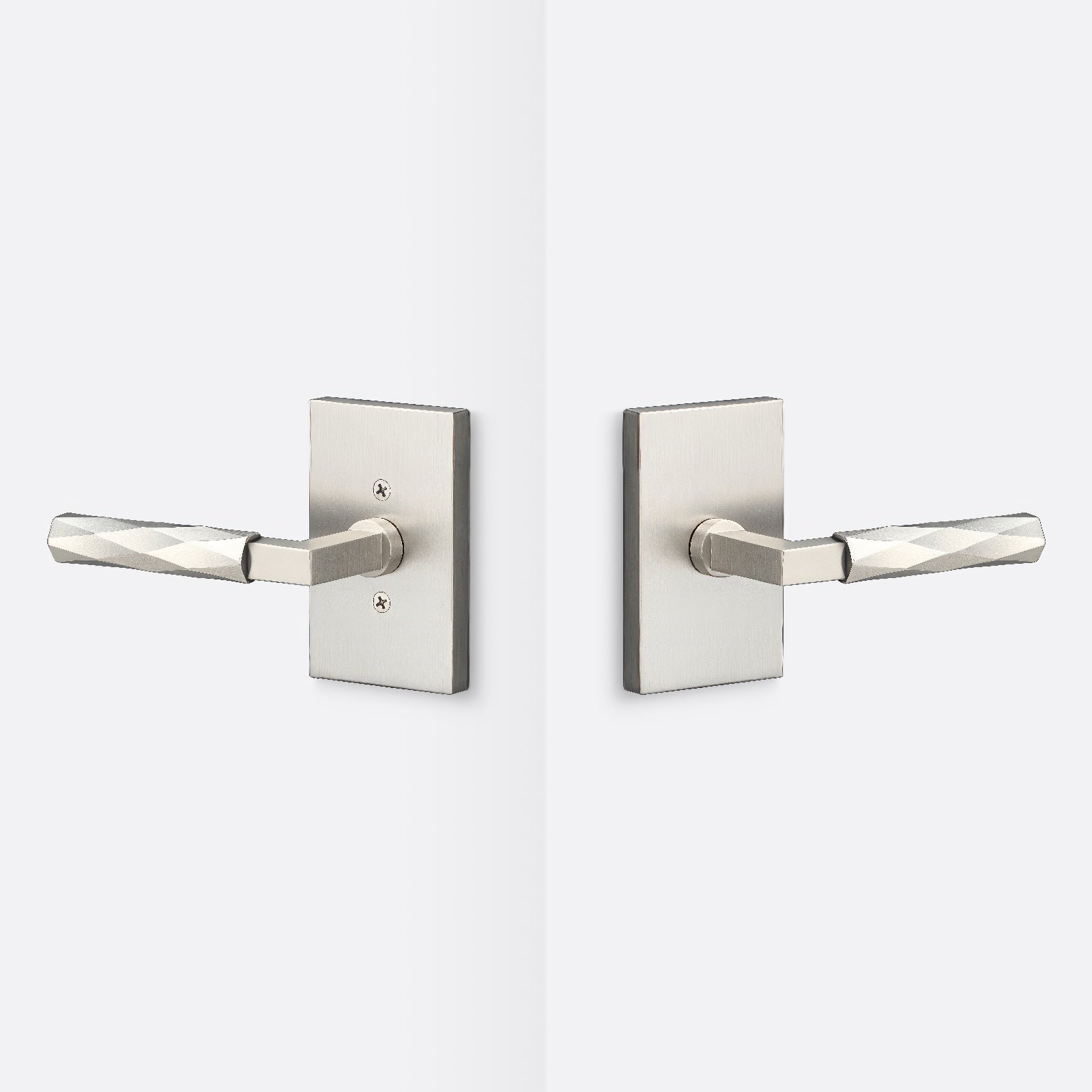 Sure-Loc LV101-GRIP-VT Vertex Grip Passage Door Lever with Levanto Rosette.