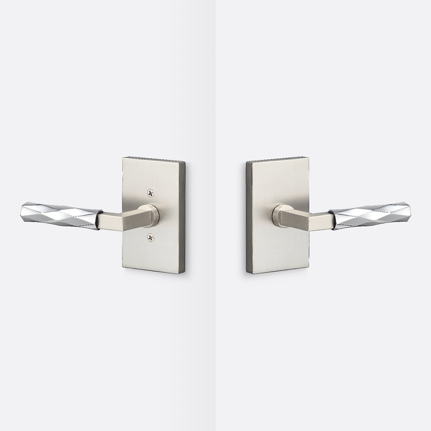 Sure-Loc LV101-GRIP-VT Vertex Grip Passage Door Lever with Levanto Rosette.