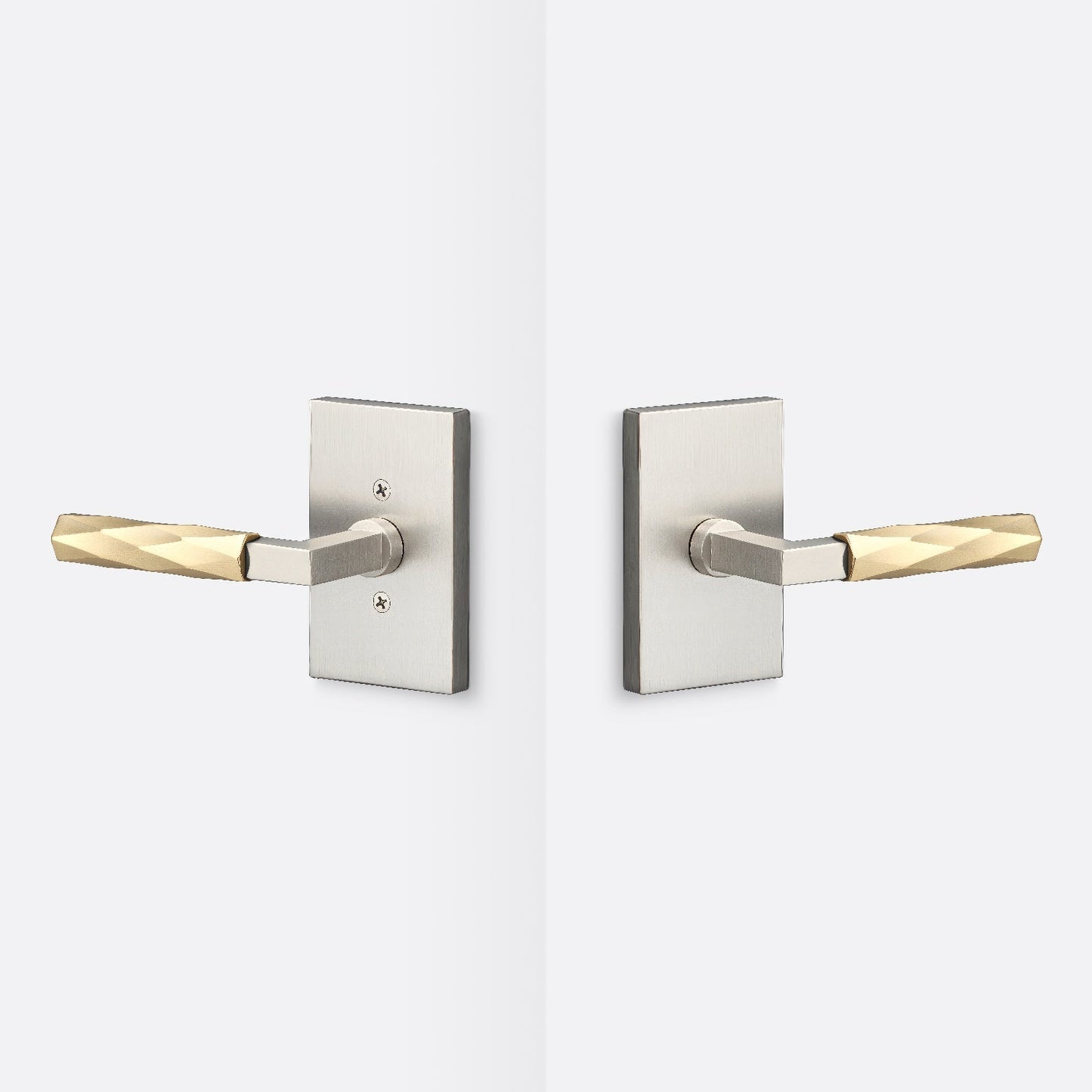 Sure-Loc LV101-GRIP-VT Vertex Grip Passage Door Lever with Levanto Rosette