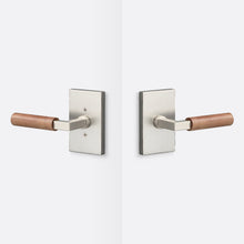 Sure-Loc LV101-GRIP-WN Walnut Grip Passage Door Lever with Levanto Rosette.