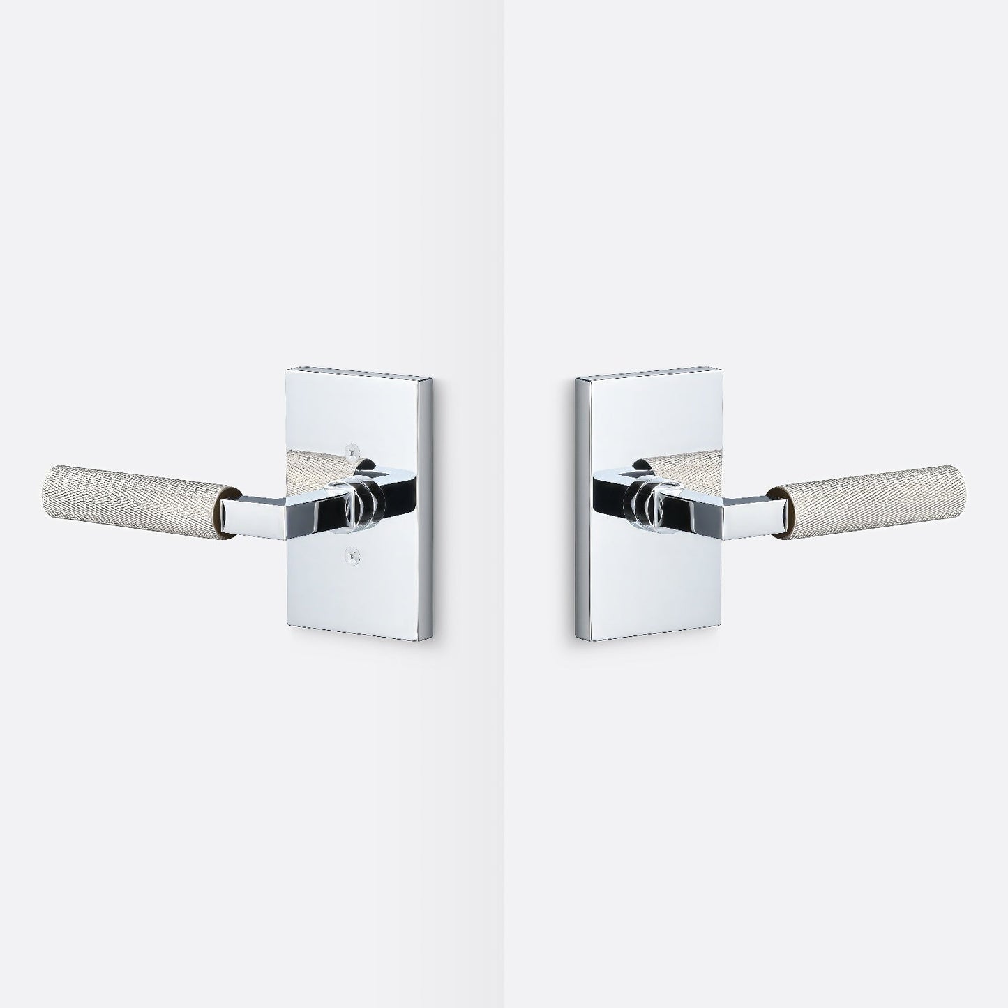 Sure-Loc LV101-GRIP-KN Knurled Grip Passage Door Lever with Levanto Rosette.