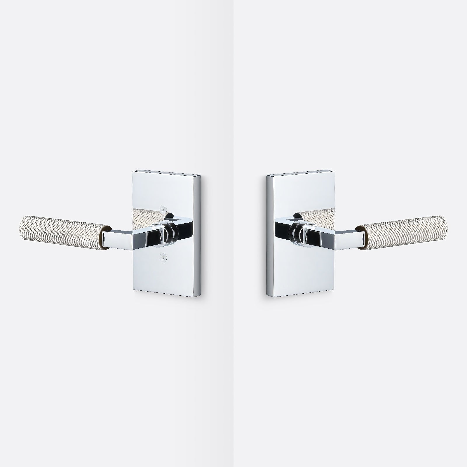 Sure-Loc LV101-GRIP-KN Knurled Grip Passage Door Lever with Levanto Rosette.