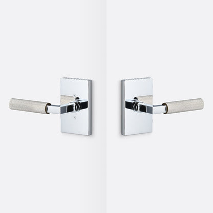 Sure-Loc LV101-GRIP-KN Knurled Grip Passage Door Lever with Levanto Rosette