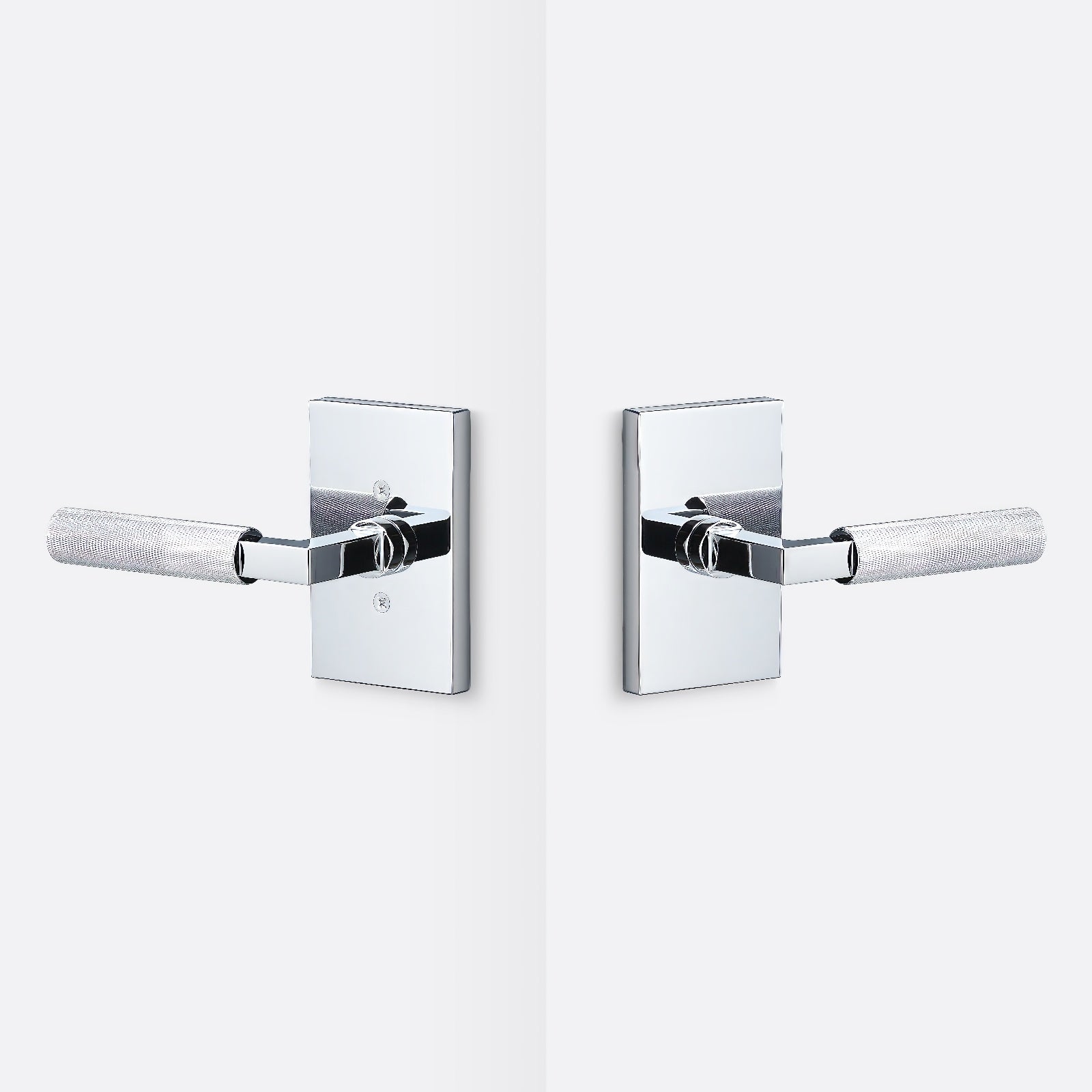 Sure-Loc LV101-GRIP-KN Knurled Grip Passage Door Lever with Levanto Rosette.