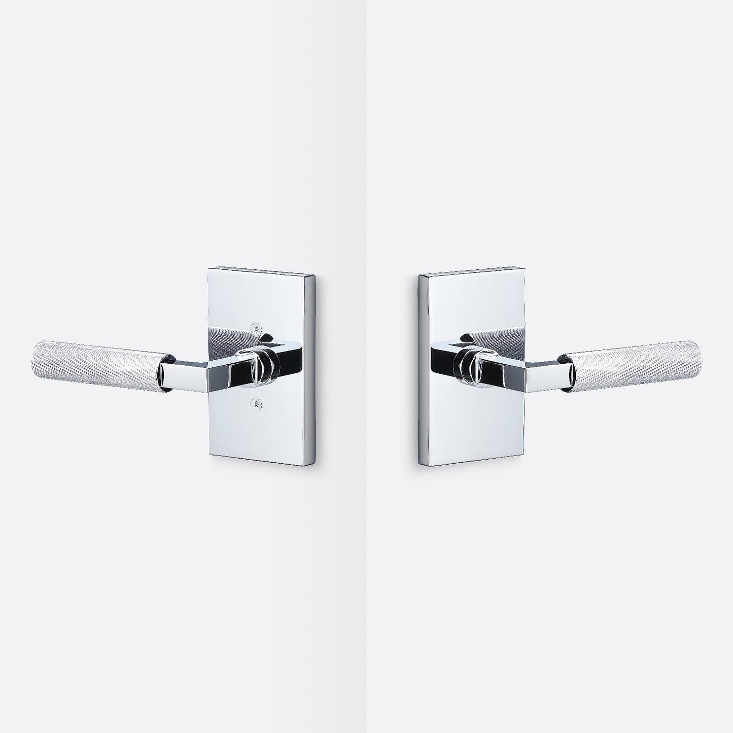 Sure-Loc LV101-GRIP-KN Knurled Grip Passage Door Lever with Levanto Rosette