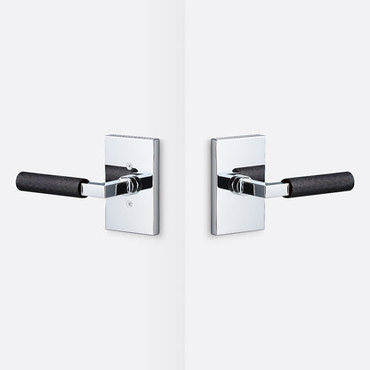 Sure-Loc LV101-GRIP-KN Knurled Grip Passage Door Lever with Levanto Rosette.