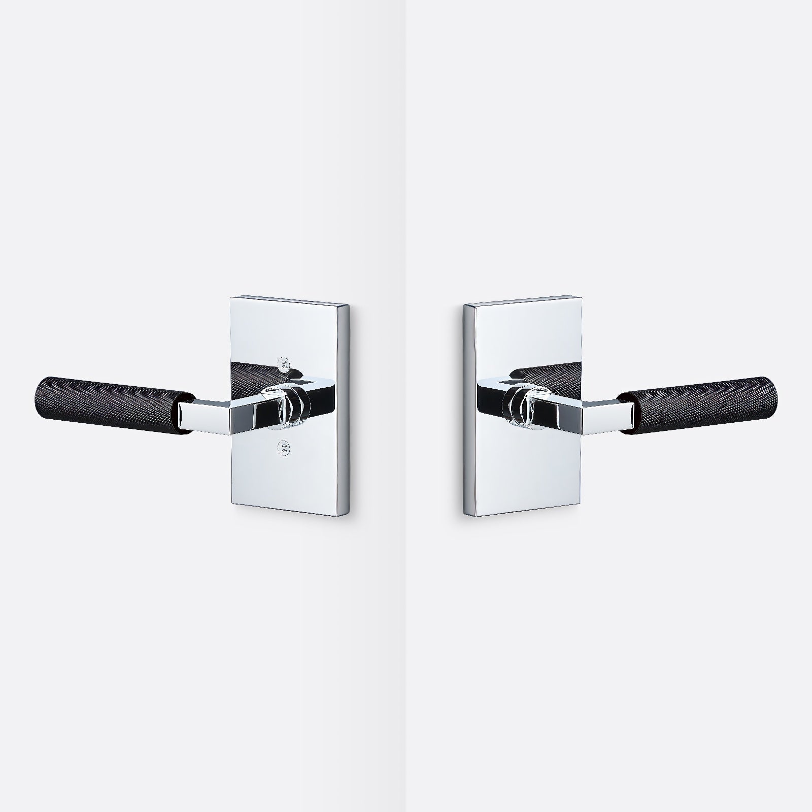Sure-Loc LV101-GRIP-KN Knurled Grip Passage Door Lever with Levanto Rosette