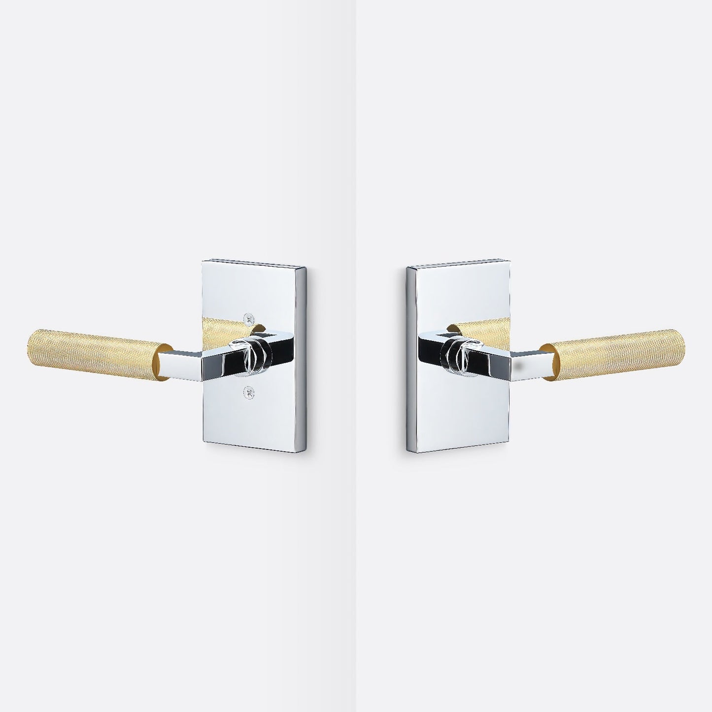 Sure-Loc LV101-GRIP-KN Knurled Grip Passage Door Lever with Levanto Rosette